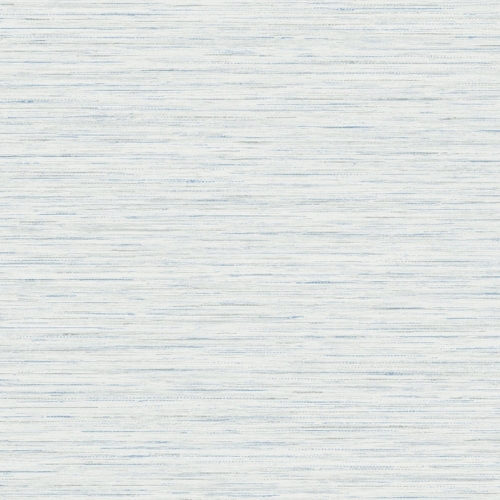 Papel pintado de símil fibras naturales en color azul Loe Santary LN41102