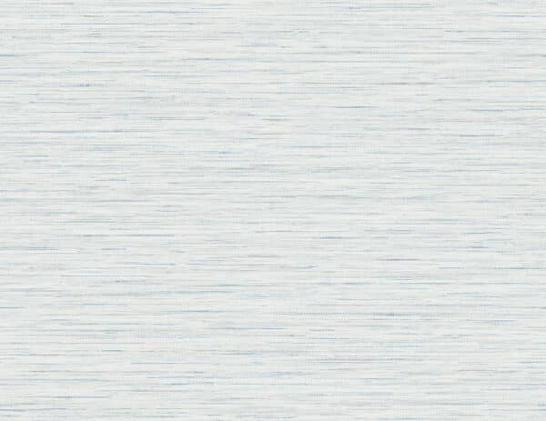 Papel pintado de símil fibras naturales en color azul Loe Santary LN41102