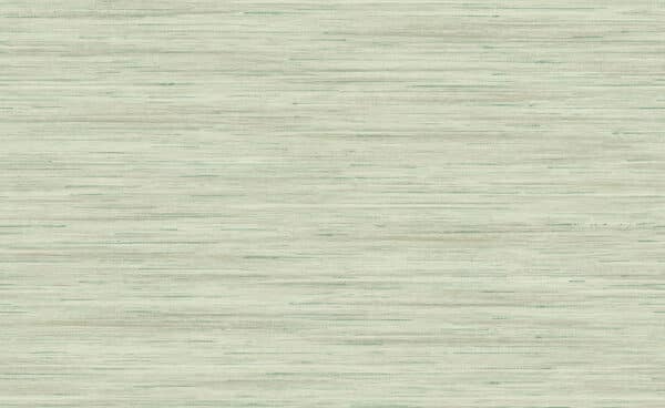 Papel pintado de símil fibras naturales en color verde Loe Santary LN41104
