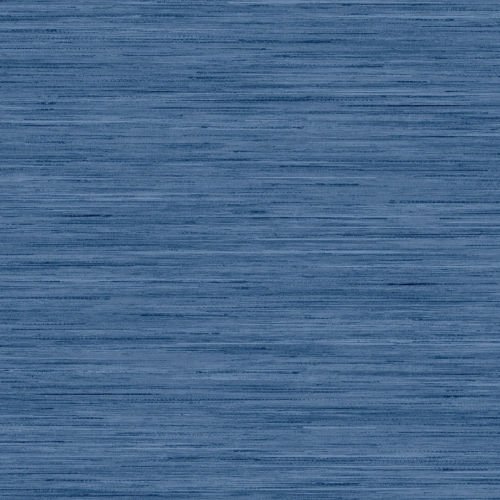 Papel pintado de símil fibras naturales en color azul Loe Santary LN41112