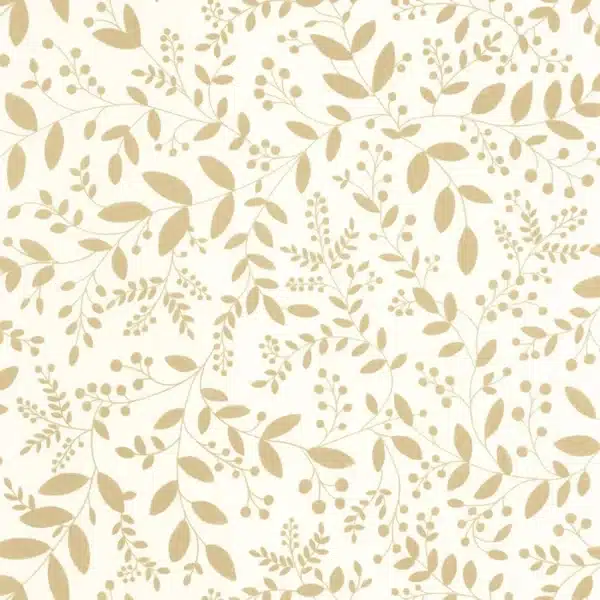 Papel pintado de hojas en color beige Sympathy 105340212