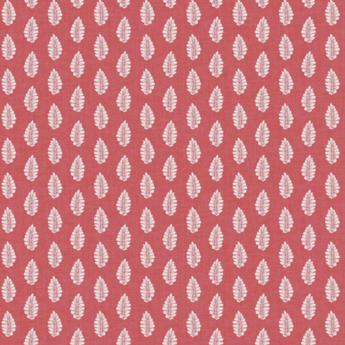 Papel pintado de dibujo pequeño en color rojo Feather Parade Coral A00046