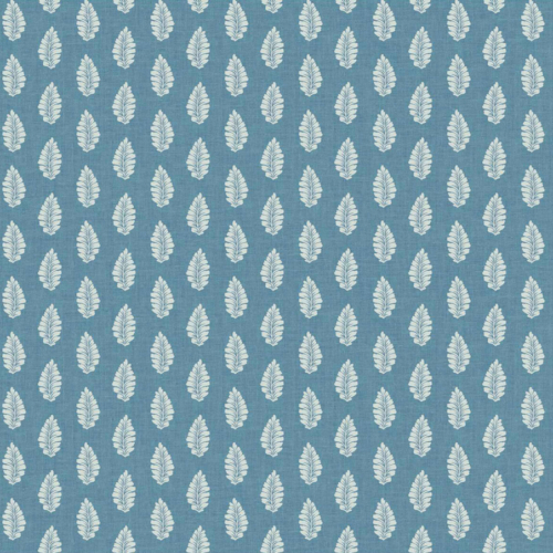 Papel pintado de dibujo pequeño en color azul Feather Parade Indigo A00047