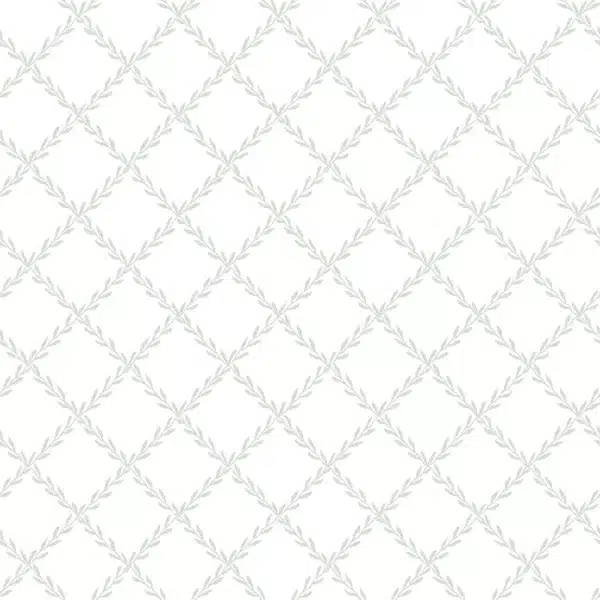 Papel pintado de trellis en color verde Trellis Garden Green S10301