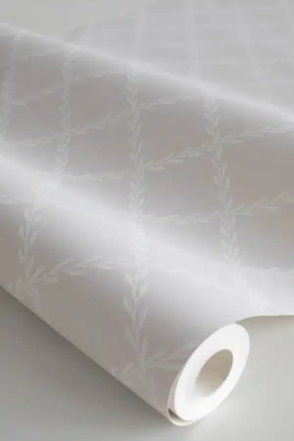 Papel pintado de trellis en color gris Trellis Gray S10302