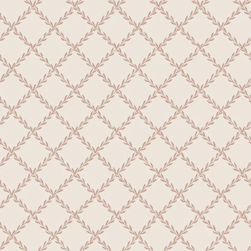 Papel pintado de trellis en color rojo Trellis Terracotta S10305