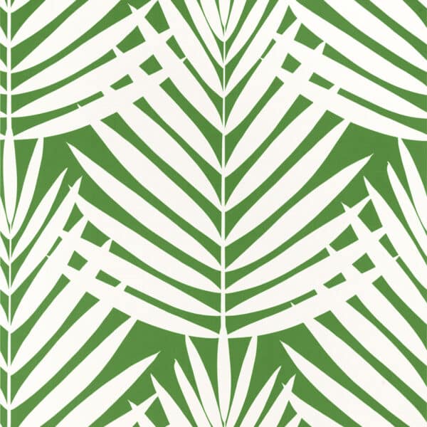 Papel pintado de hojas en color verde Croatia Green T13933