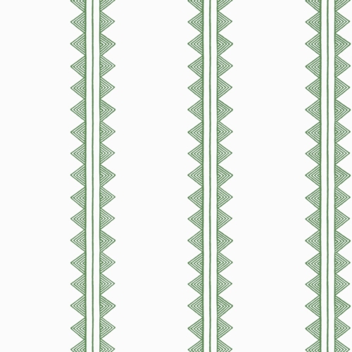 Papel pintado de rayas en color verde Agave Stripe French Green T16227