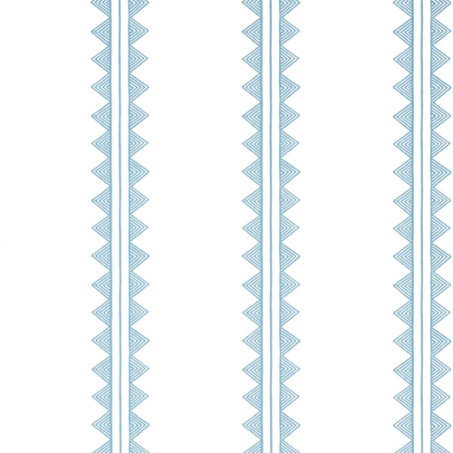 Papel pintado de rayas en color azul Agave Stripe French Blue T16228