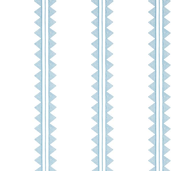 Papel pintado de rayas en color azul Agave Stripe French Blue T16228