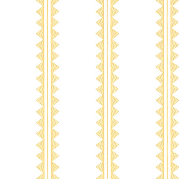 Papel pintado de rayas en color amarillo Agave Stripe Yellow T16230