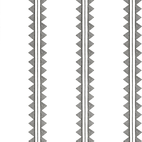 Papel pintado de rayas en color negro Agave Stripe Black T16232