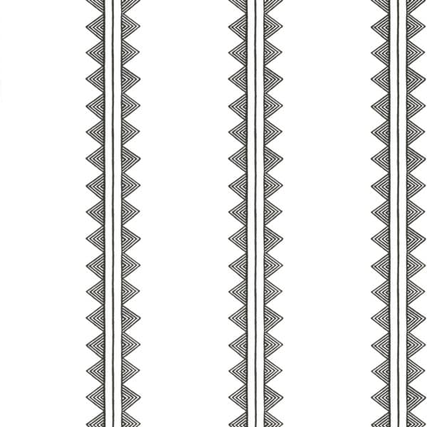 Papel pintado de rayas en color negro Agave Stripe Black T16232