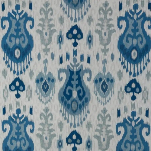 Tela de Ikat en color azul Malaca 04