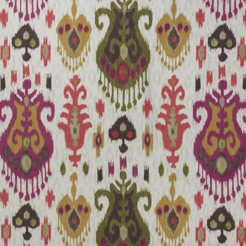 Tela de Ikat en multicolor Malaca 03