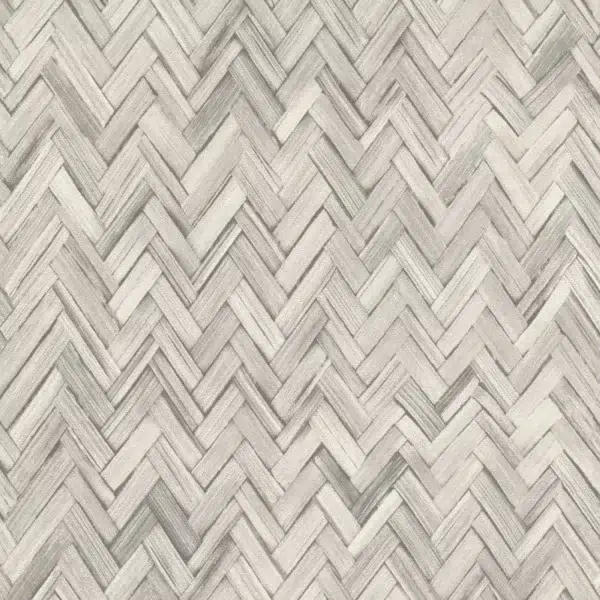 Papel pintado de zigzag en color gris Lisboa Zig-zag 020