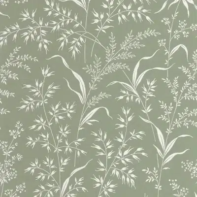 Papel pintado de hojas en color gris Grass Field 200286306