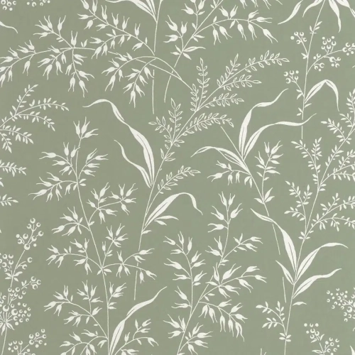 Papel pintado de hojas en color gris Grass Field 200286306