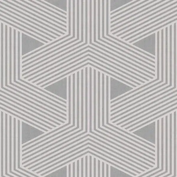 Papel pintado geométrico en color gris Energie 03 30131