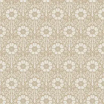 Papel pintado de flores en color beige Nyponros 5814