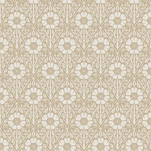 Papel pintado de flores en color beige Nyponros 5814