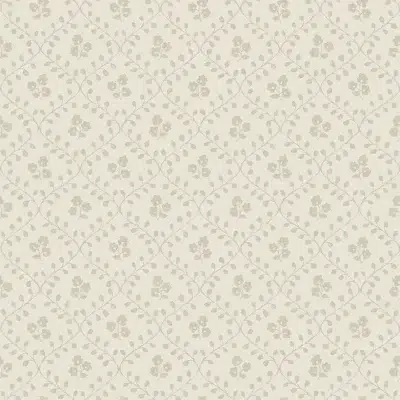 Papel pintado de flores en color beige Idun 5824