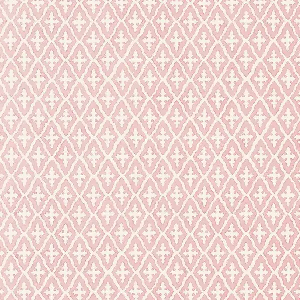 Papel pintado de rombos en color rosa Lindsey AT57810