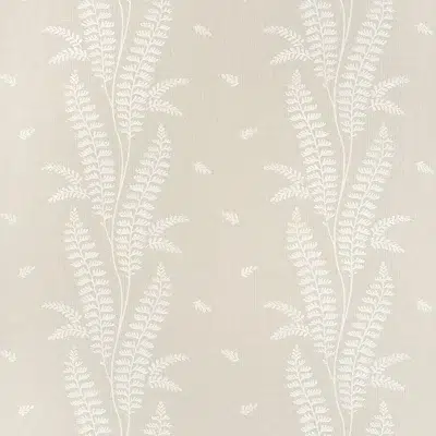 Papel pintado de hojas en color beige Ensbury Fern AT57824