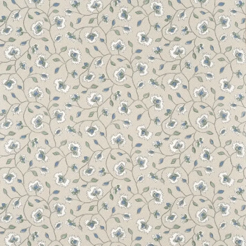 Papel pintado de estampado floral en color beige Chelsea AT57842