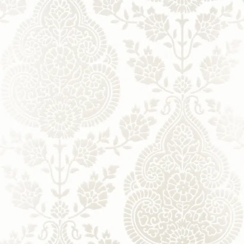 Papel pintado de Damasco en color gris Balmuccia Damask AT57863