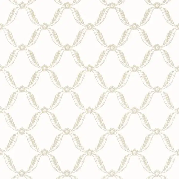 Papel pintado de trellis en color beige Tate Trellis AT57879