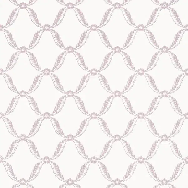 Papel pintado de trellis en color morado Tate Trellis AT57880