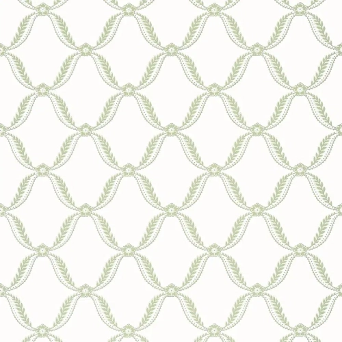 Papel pintado de trellis en color verde Tate Trellis AT57882