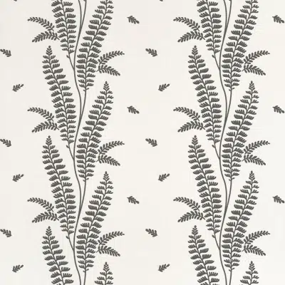 Papel pintado de hojas en color negro Ensbury Fern AT57884