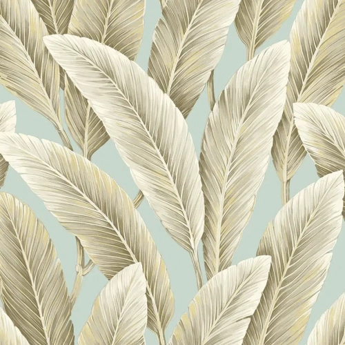 Papel pintado de hojas en color beige Savannah Grass II LS60202