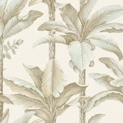 Papel pintado tropical en color beige Savannah Grass I LS60105