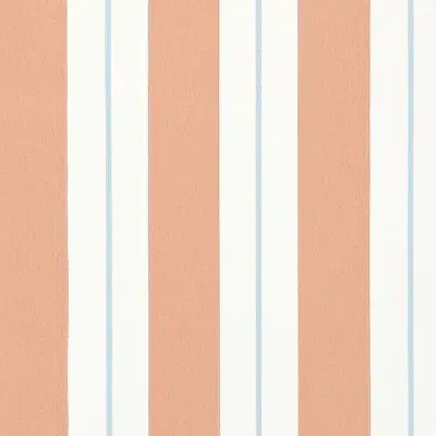 Papel pintado de rayas en color naranja Bramante Stripe W7890-02