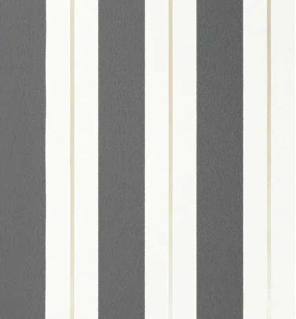 Papel pintado de rayas en color negro Bramante Stripe W7890-05