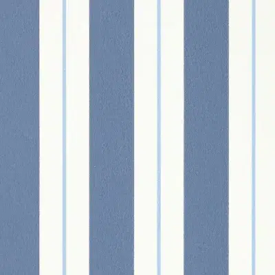 Papel pintado de rayas en color azul Bramante Stripe W7890-08