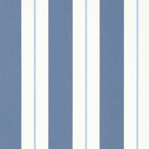 Papel pintado de rayas en color azul Bramante Stripe W7890-08