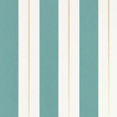 Papel pintado de rayas en color verde Bramante Stripe W7890-09