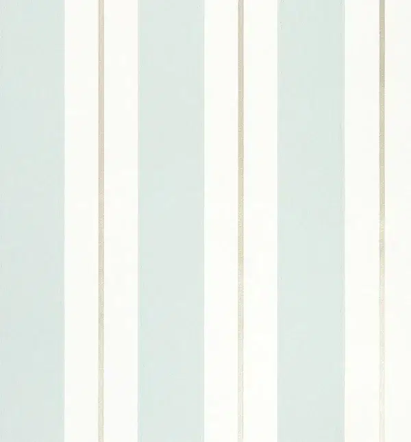 Papel pintado de rayas en color azul Bramante Stripe W7890-10