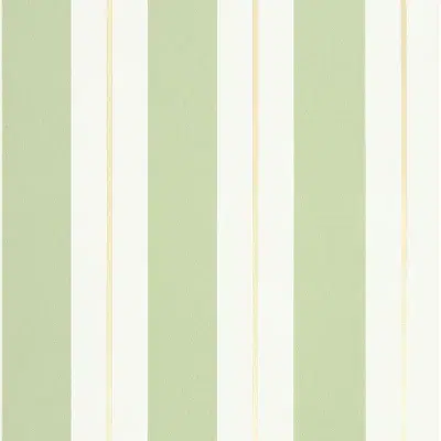 Papel pintado de rayas en color verde Bramante Stripe W7890-11