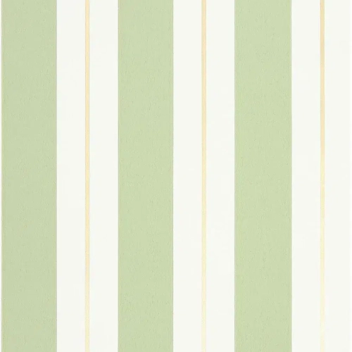 Papel pintado de rayas en color verde Bramante Stripe W7890-11