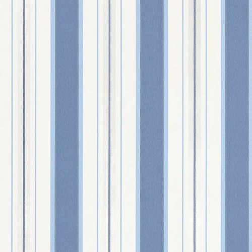 Papel pintado de rayas en color azul Peruzzi Stripe W7982-06