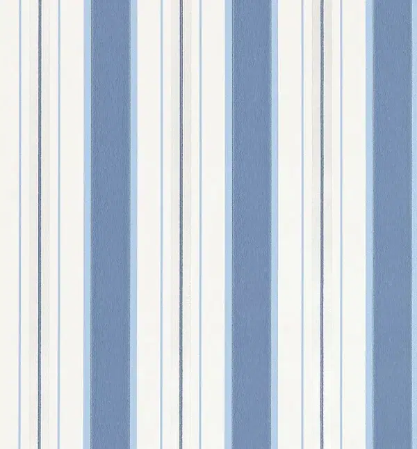 Papel pintado de rayas en color azul Peruzzi Stripe W7982-06