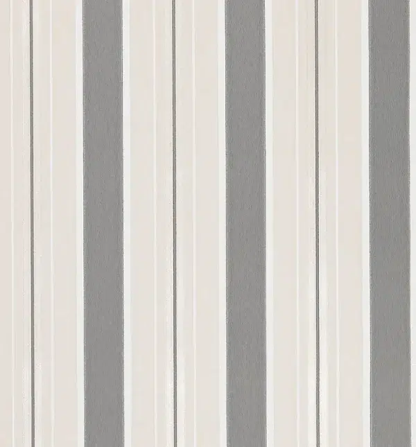 Papel pintado de rayas en color gris Peruzzi Stripe W7982-08